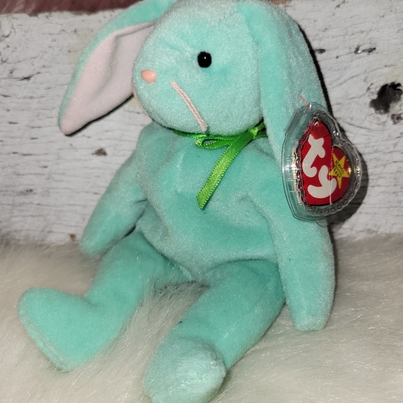 Ty | Toys | Vintage 996 Ty Beanie Baby Hippity The Rare Rabbit Mint ...